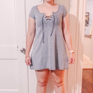 Short gray dress